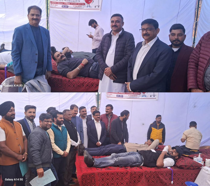 103 units of blood were collected in the camp organized by the PGIMER department.